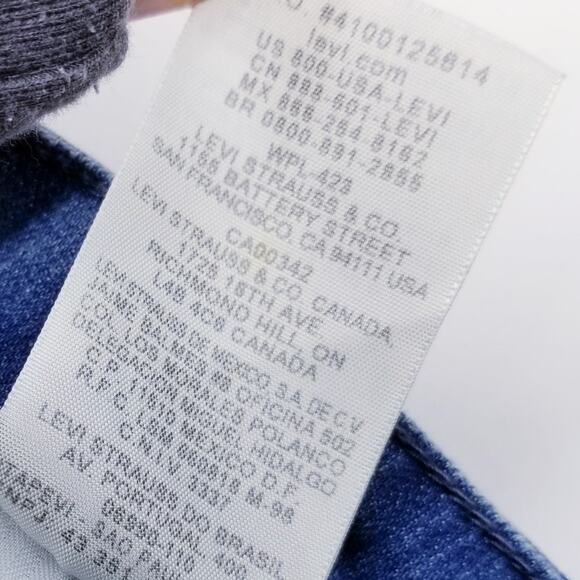 LEVI'S Jeans Slight Curve Classic Boot Cut Patch Pocket 2011 - Size 10M /30 - Picture 8 of 8